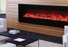 Linear fireplaces