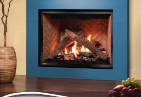 Traditional Flush Face Fireplace with logset
