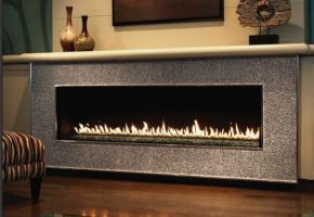 Luxury Model Contemporary Linear Fireplace